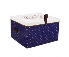ZHANGQIANG cesto para la Colada Laundry Basket Caja Y Tapa De Almacenamiento De Plástico Apilables/para Almacenamiento En La Parte Inferior, Taburete De Almacenamiento En El Gabinete