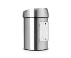 Brabantia 363986 Touch - Cubo de la basura de diseño (3 l), acero brillante