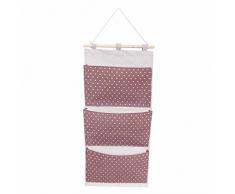 GudeHome Puerta de la pared que cuelga 3 bolsillos estantes colgantes de ahorro de espacio de bolsillo bolsa de almacenamiento de la bolsa gadget bolsa Organizador plegable colgar de la pared estante de la pared Organizador 65 * 30cm