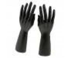 Almencla 1 Par 12 Pulgadas Macho Derecho Izquierdo Maniquí Joyas De Mano Pulsera Anillo Soporte De Exhibición Organizador Hold - Negro