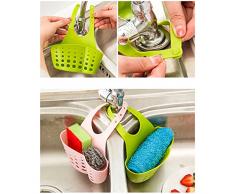 EQLEF® Esponja de almacenamiento caja del estante del tambor de lavado paño higiénico jabón de cocina estantería Organizador: artículos y objetos Accessoriesne fregadero Estanterías Bolsa