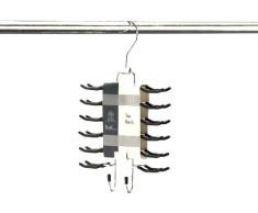 H & L Russel MH1220 - Percha para corbatas (con barras antideslizantes y 2 ganchos para cinturones, talla de adulto)