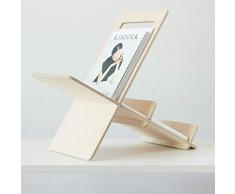 Revistero de madera también para Libros, Vinilos, CDs y DVDs, Fabricado en Madera, Ideal para Regalo