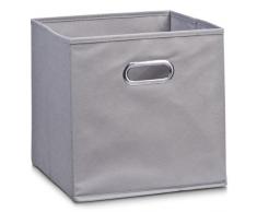 Zeller 14110 - Caja de almacenaje de tela, plegable, 32 x 32 x 32 cm, color gris