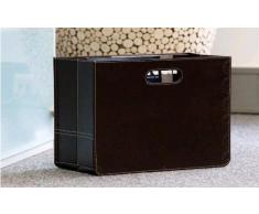 Cesta Marrón para Almacenamiento de Periódicos