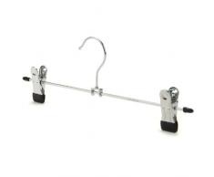Hangerworld 5 Perchas de Metal 30cm con Pinzas Ajustables Faldas y Pantalones Ahorra Espacio