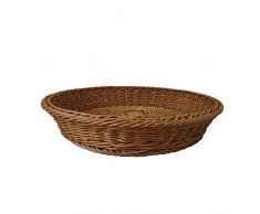 Bermnn Canasta de Frutas Rattan-como Tejido de la Cesta de Fruta, Cesta del almacenaje Multifuncional, Tejido ecológico Cesta de Fruta, Pan Snack-Cesta, for Picnic de Frutas y Verduras Pan