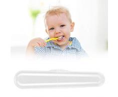 Estuche de almacenamiento de cuchara de silicona para bebé, Caja de Almacenamiento Cubiertos Estuche de Viaje para Cuchara Tenedor