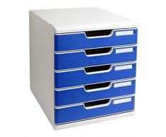 Exacompta A4+ - Modulo con 5 cajones, color azul