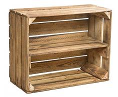 Kistenkolli Altes Land Juego de 3Massive Fruta (Manzana Caja Vino Caja de Madera Multiusos + + + 49x 42x 31cm