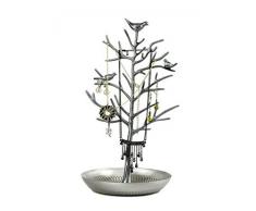 Pendientes Collar Pulsera Joyas De Metal titulares organizador Árbol de pájaros estilo joyas pantalla soporte Rack torre Ancient Sliver 9 Lattices