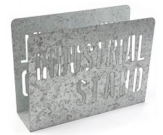 Versa 20200362 Revistero Galvanizado Loft, 26x10x35cm, Metal, Organizador