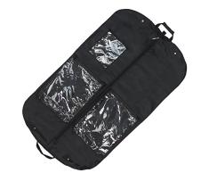 Hangerworld - Porta Trajes Con Asas Para Viajes, Negro, 112 cm
