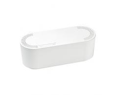 D-Line EU/CTUSMLW/SW - Caja Organizadora de Cables, Blanco, Pequeña
