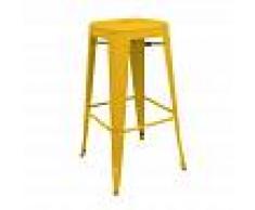 Muebles Marieta Taburete Tolix alto Amarillo Muebles Marieta