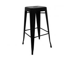 Muebles Marieta Taburete Tolix alto Negro