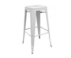 Muebles Marieta Taburete Tolix alto Blanco