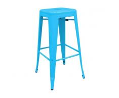Muebles Marieta Taburete Tolix alto Azul