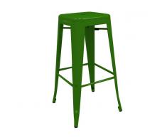 Muebles Marieta Taburete Tolix alto Verde