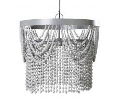 Maisons du monde Lámpara de araña con lágrimas de mango gris y metal