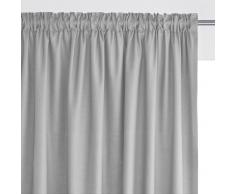 La Redoute Interieurs Cortina 100% algodón con galón fruncido gris