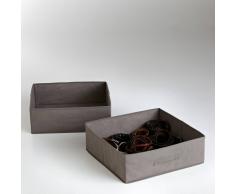 La Redoute Interieurs Cesta de almacenaje plegable, Build (lote de 2) marrón