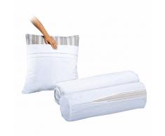 La Redoute Interieurs Protectores de almohada de cretona 100% algodón (lote de 2) blanco
