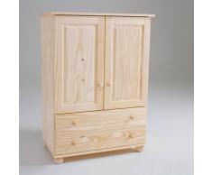 La Redoute Interieurs Armario de pino macizo, altura 120 cm, Redmond beige