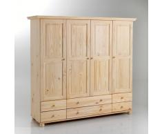 La Redoute Interieurs Armario de pino macizo con perchero y baldas, Harold beige