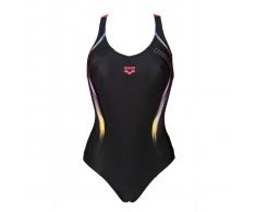 ARENA Bañador con tirantes, para piscina negro