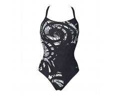 ARENA Bañador para piscina con efecto adelgazante negro