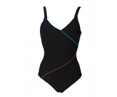 ARENA Bañador para piscina con efecto adelgazante negro