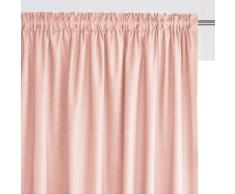 La Redoute Interieurs Cortina 100% algodón con galón fruncido rosa