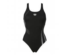 ARENA Bañador con tirantes, para piscina negro