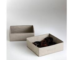 La Redoute Interieurs Cesta de almacenaje plegable, Build (lote de 2) beige