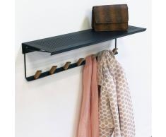 La Redoute Interieurs Perchero para pared de metal, Agama negro