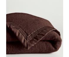 La Redoute Interieurs Manta 350 gr/m² pura lana virgen Woolmark marrón