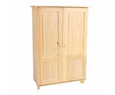 La Redoute Interieurs Armario de pino macizo, al. 120 cm, ropero, Redmond beige