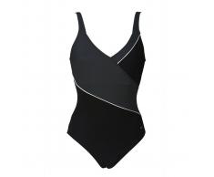 ARENA Bañador para piscina con efecto adelgazante negro