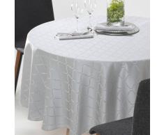 La Redoute Interieurs Mantel redondo Salomé, jacquard adamascado, con motivo. gris