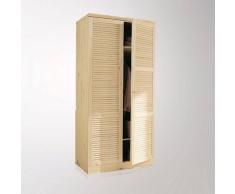 La Redoute Interieurs Armario ropero de pino macizo, Al. 205 cm, Mayor beige