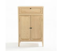 La Redoute Interieurs Armario bajo 2 puertas, 1 cajón, Eugénie marrón