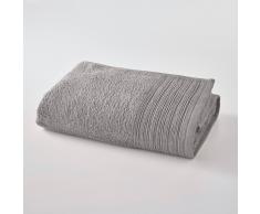 SCENARIO Toalla de baño maxi lisa de felpa rizada, de algodón orgánico gris
