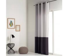 La Redoute Interieurs Cortina bicolor 100% algodón AGURI azul