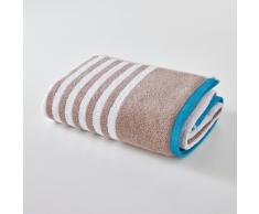 SCENARIO Toalla de baño maxi a rayas 500 g/m² beige