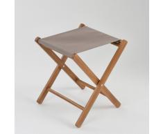 La Redoute Interieurs Taburete plegable de acacia, Amezza marrón