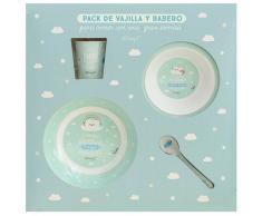 Laken Set Vajilla Melamina+babero+vaso Mr. Wonderful By Laken 6m+
