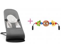 BabyBjörn Hamaca Balance Soft Selection Gris + Juguete De Madera Babybjörn 0m+