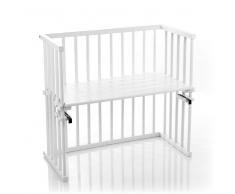 babybay® Cuna Colecho Midi Madera De Haya Blanca + Colchón Babybay 0m+