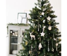 Kaemingk Árbol de Navidad AVETO LED blanco cálido 1,8 metros